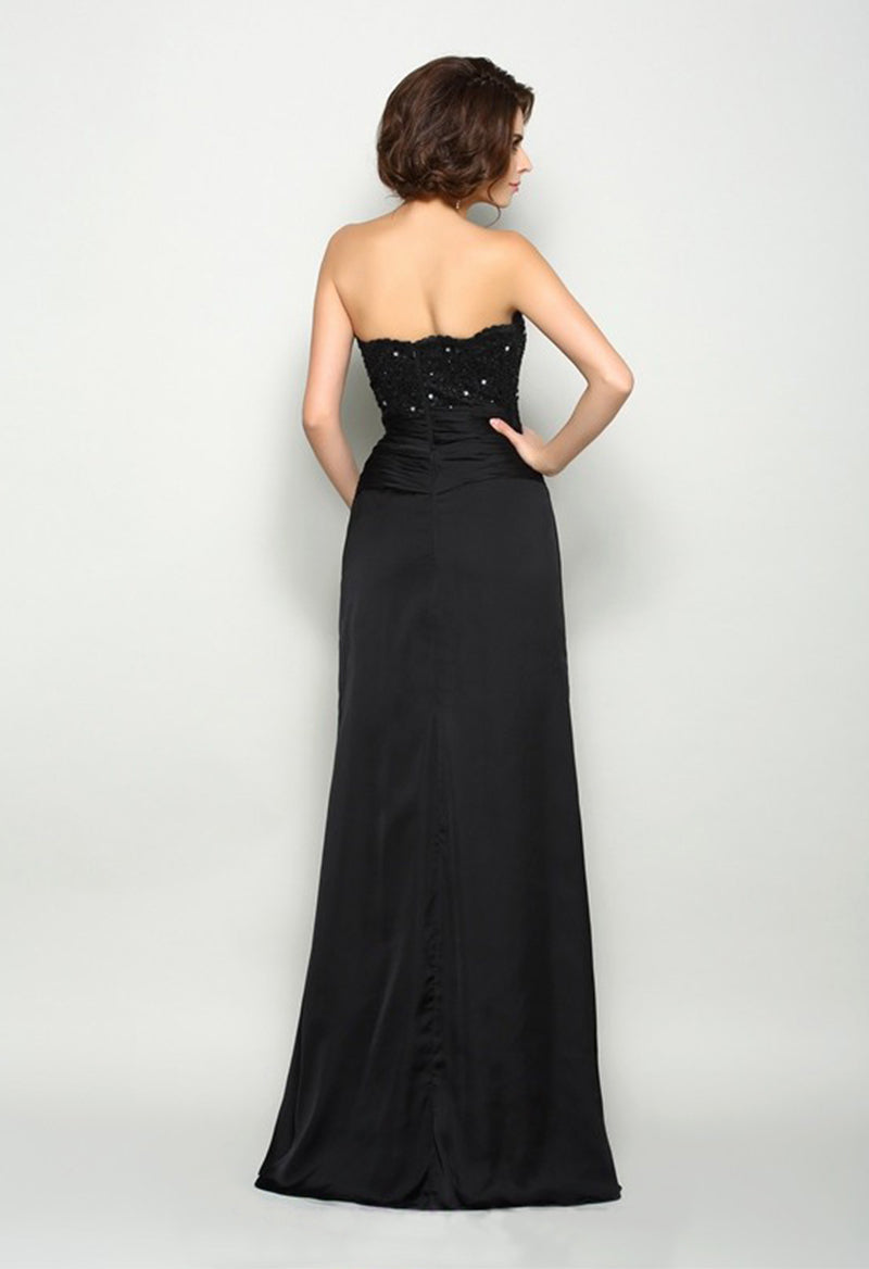 A Line Jewel Neck Open Back Beaded Sleeveless Mother Of The Bride dress