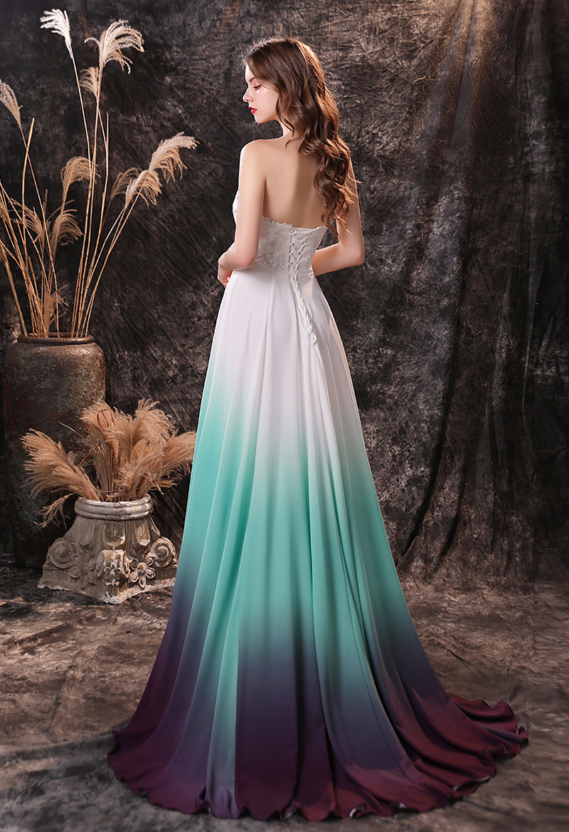 Tie dye hot sale evening gown